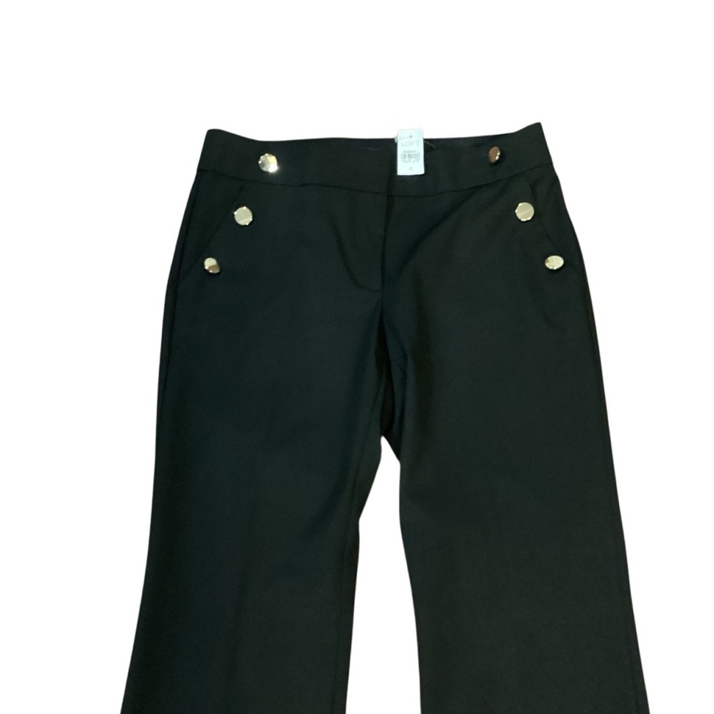NWT Loft Black Marisa Trouser Sailor Pants size 6 - Picture 7 of 13